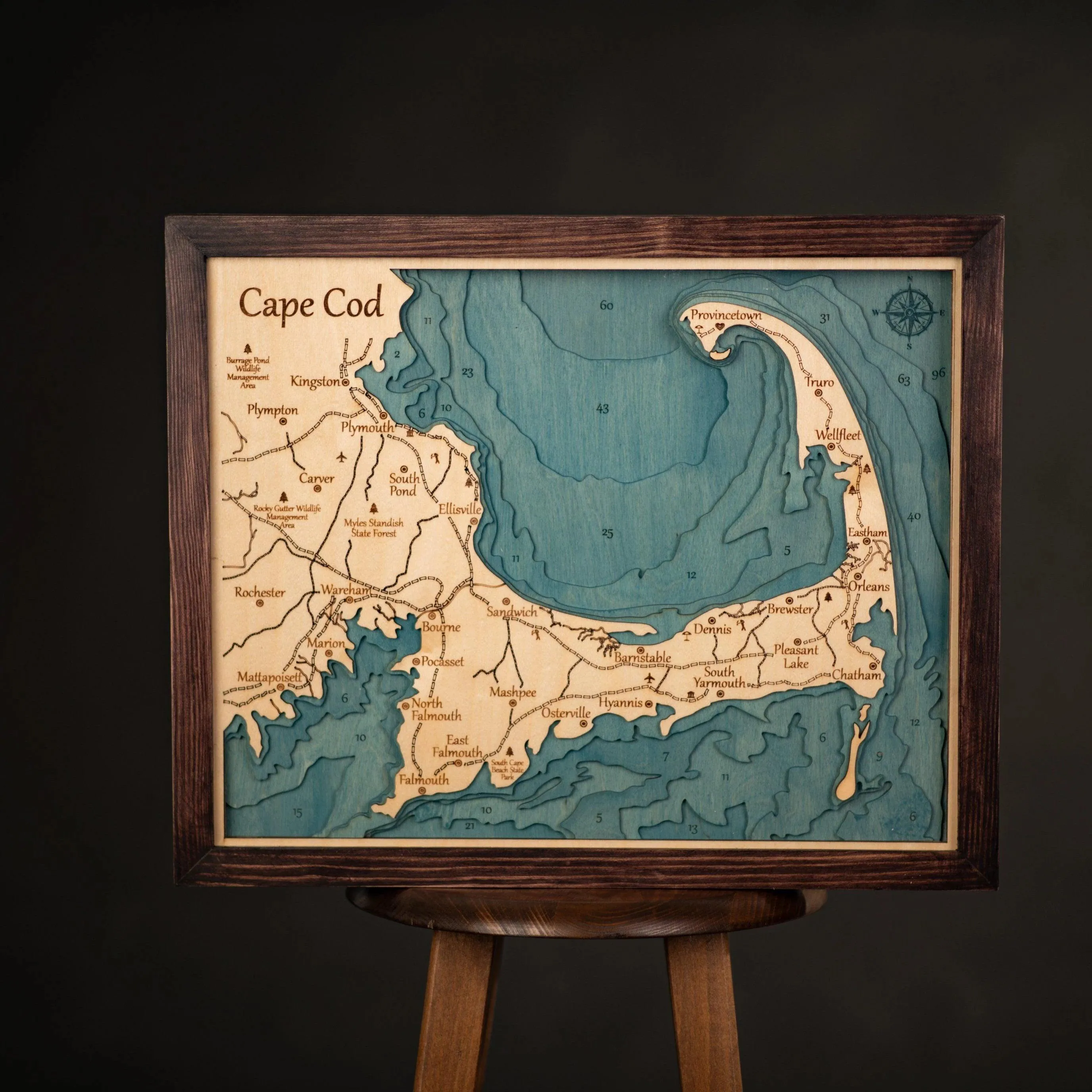 3D CAPE COD MAP