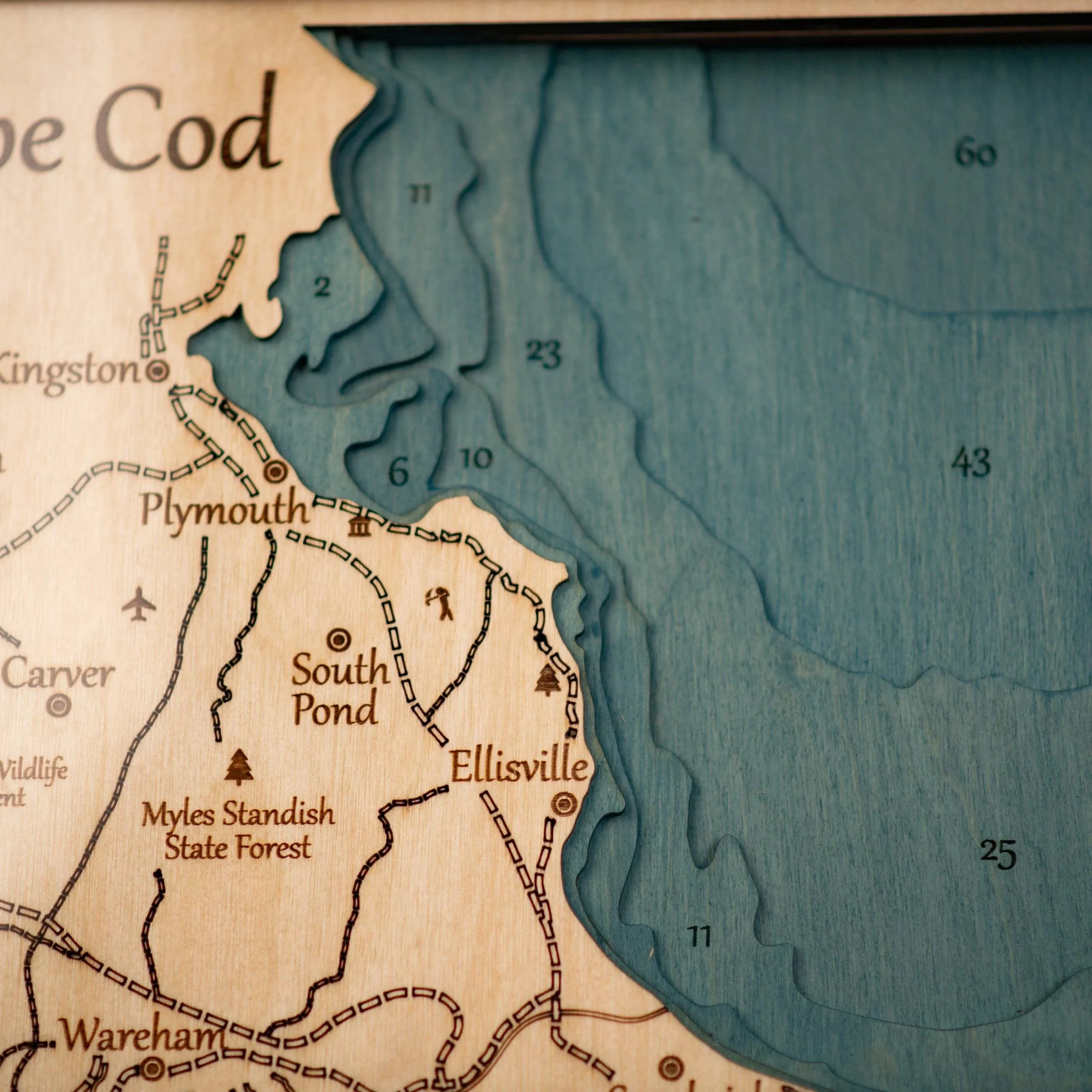 3D CAPE COD MAP