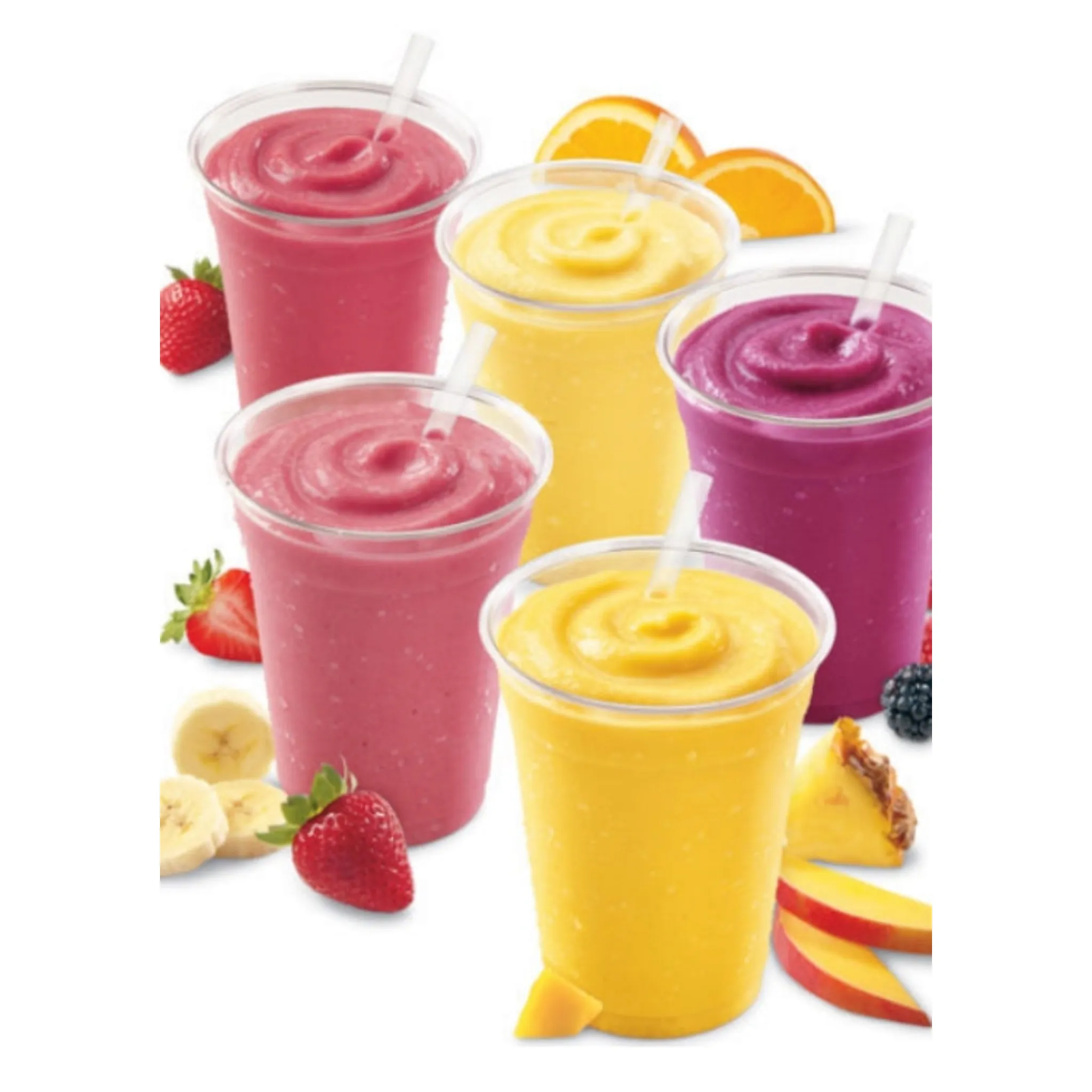 500ml Disposable PP Robust Plastic Smoothie Cup 10pack