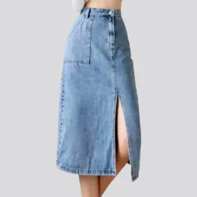 90s midi denim skirt
 for ladies