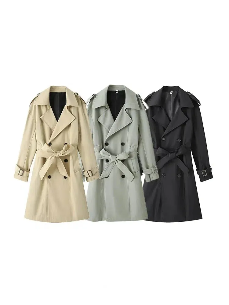 Adjustable Belt Trench Coat