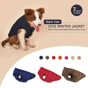 Anniepaw Winter Dog Clothes Outdoor Cold Proof Warm Dog Jacket with Fleece Cotton Lining Chihuahua French Bulldog Puppy Clothing Coat