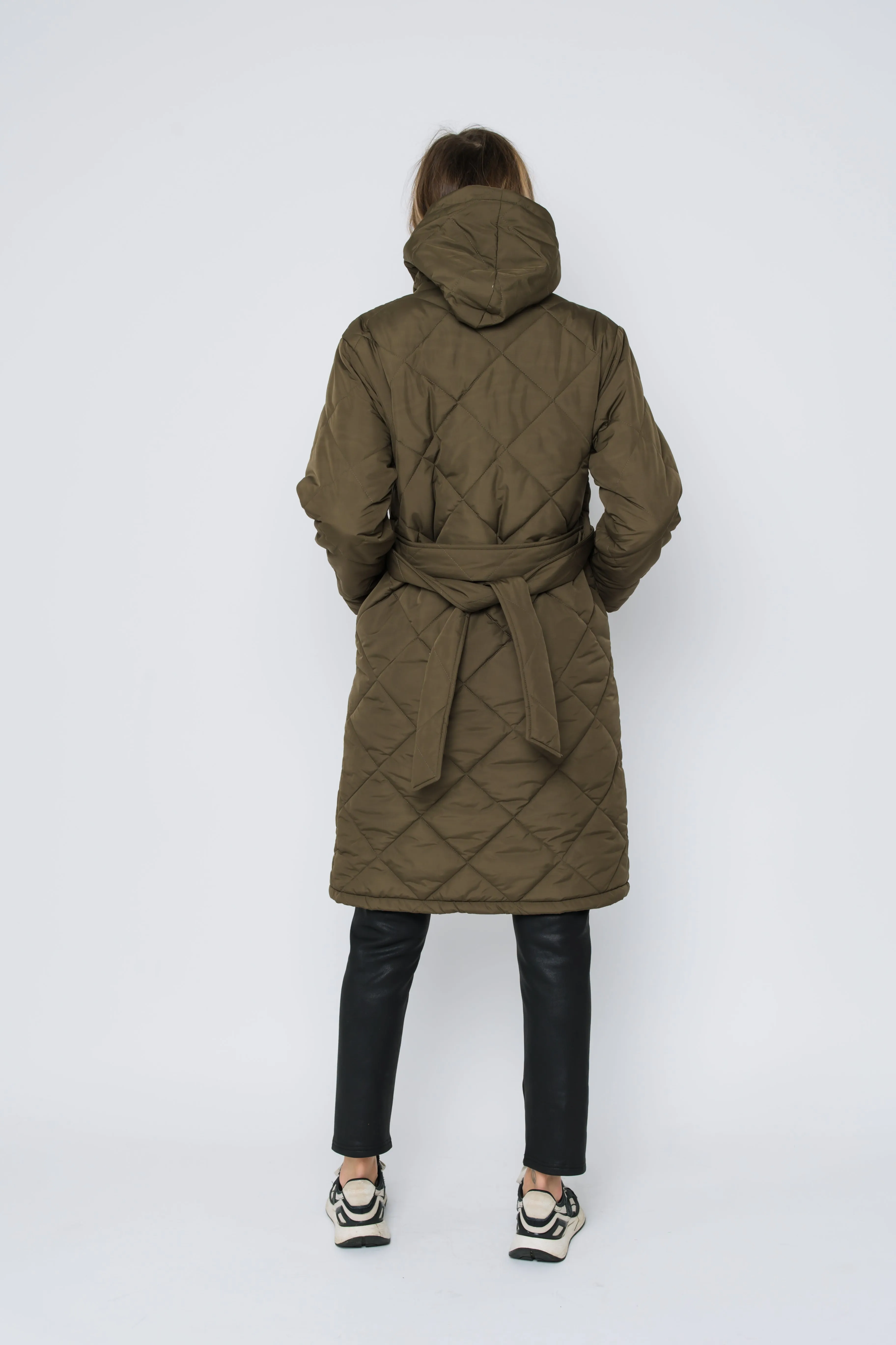 Aria-Quilted Hooded Coat