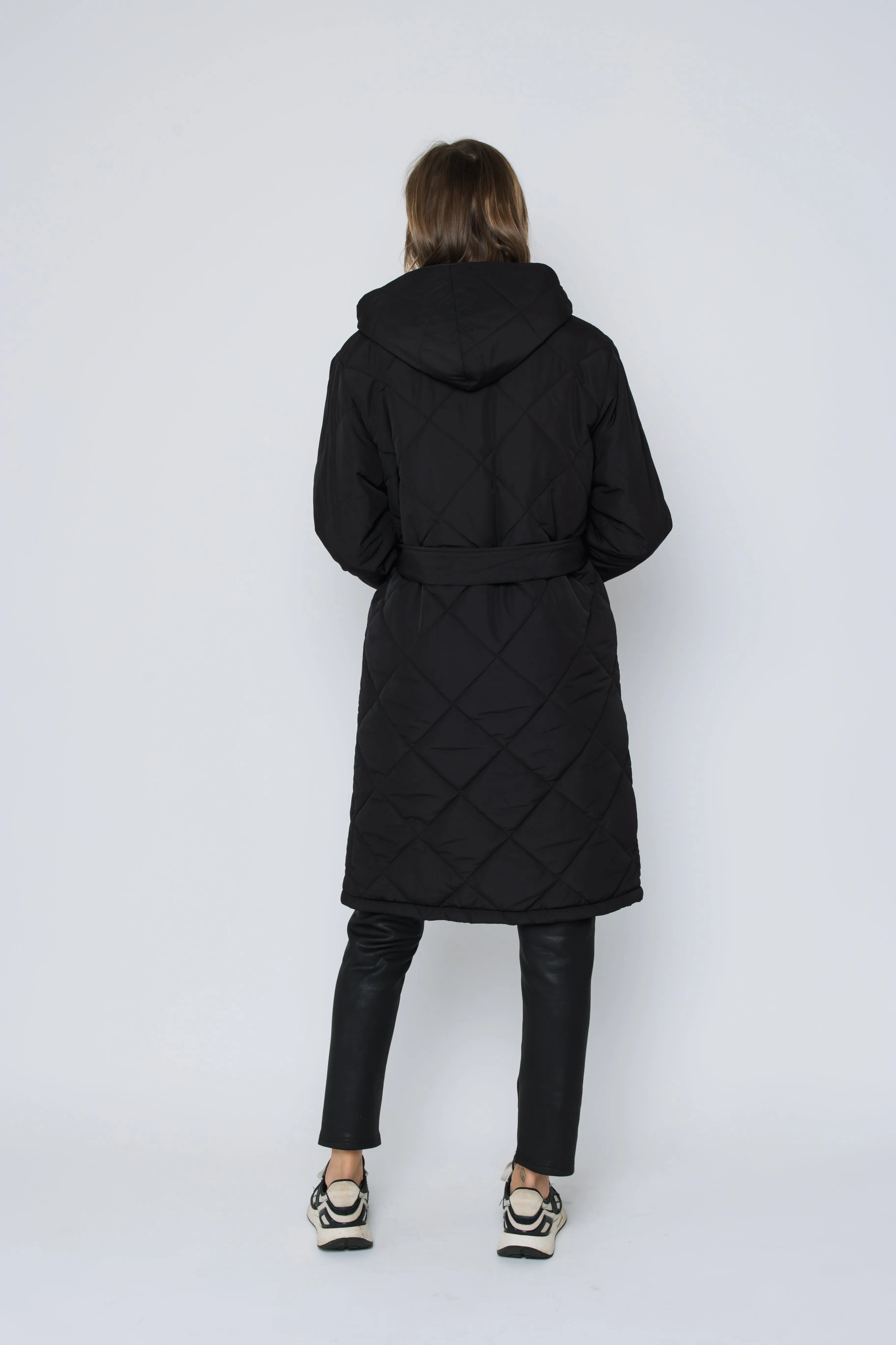 Aria-Quilted Hooded Coat