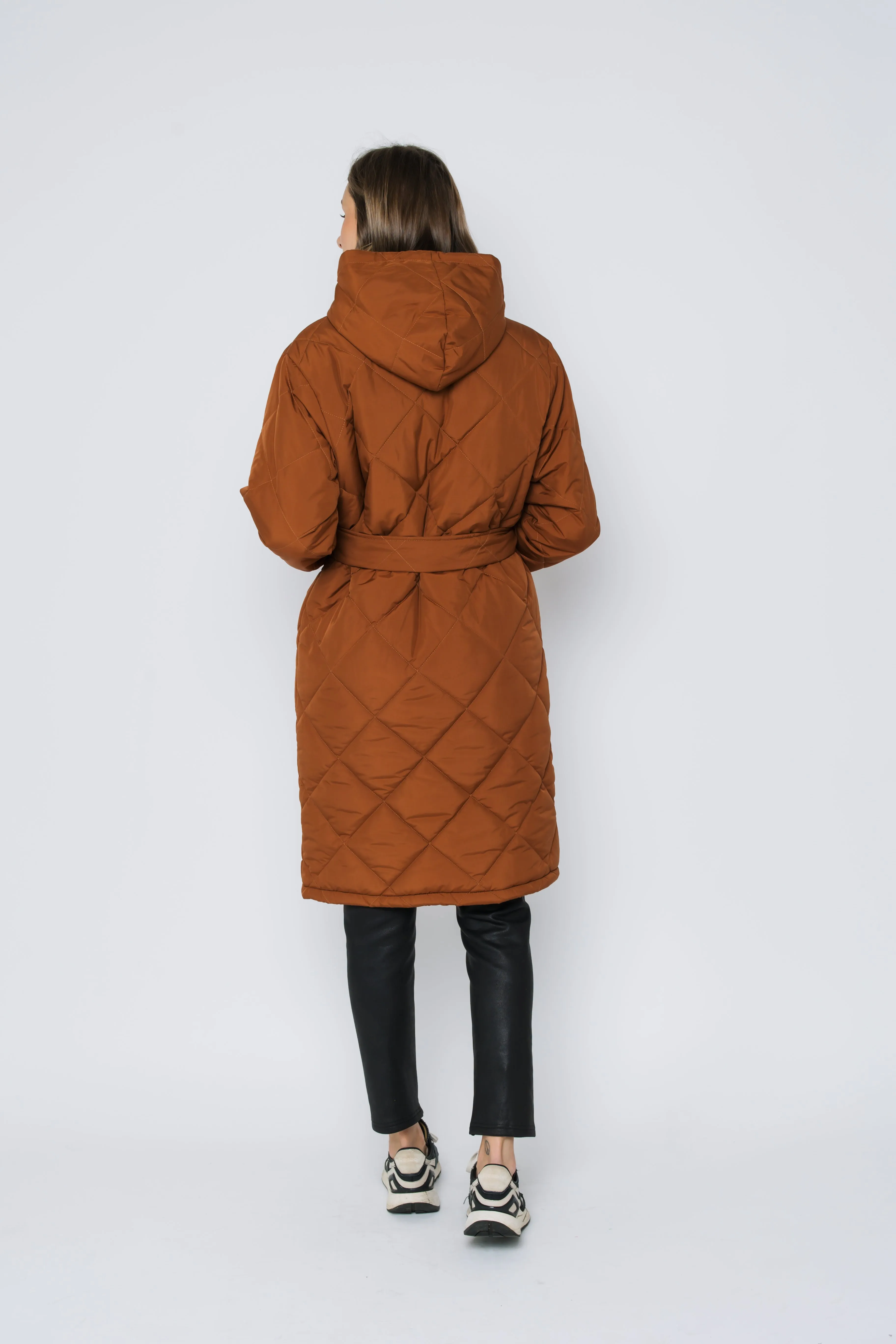 Aria-Quilted Hooded Coat