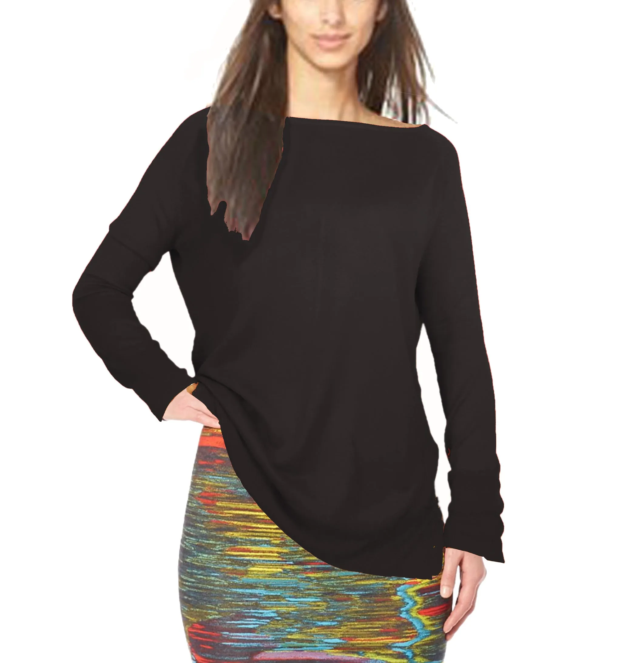 ASHORE WOMENS CLASSIC FINE SWEATERS LONG BODY