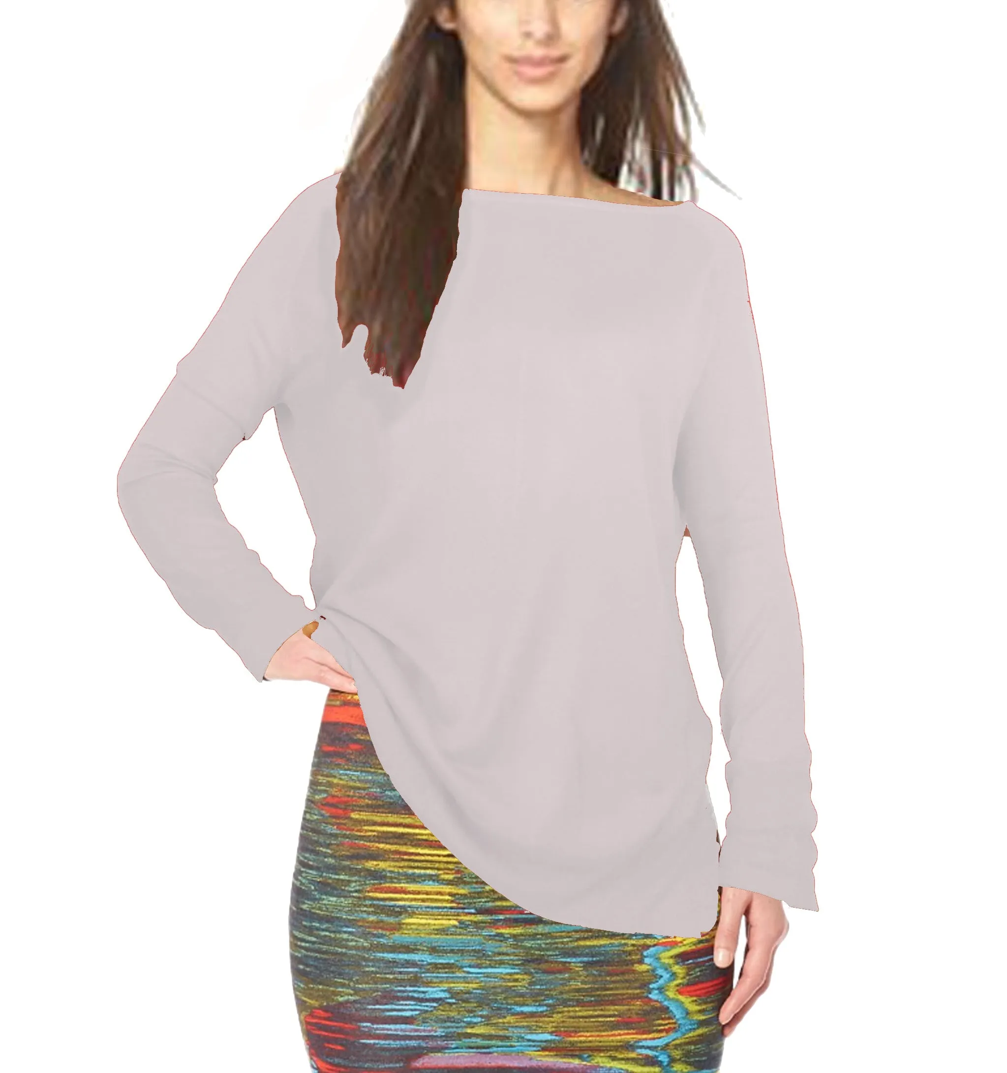 ASHORE WOMENS CLASSIC FINE SWEATERS LONG BODY