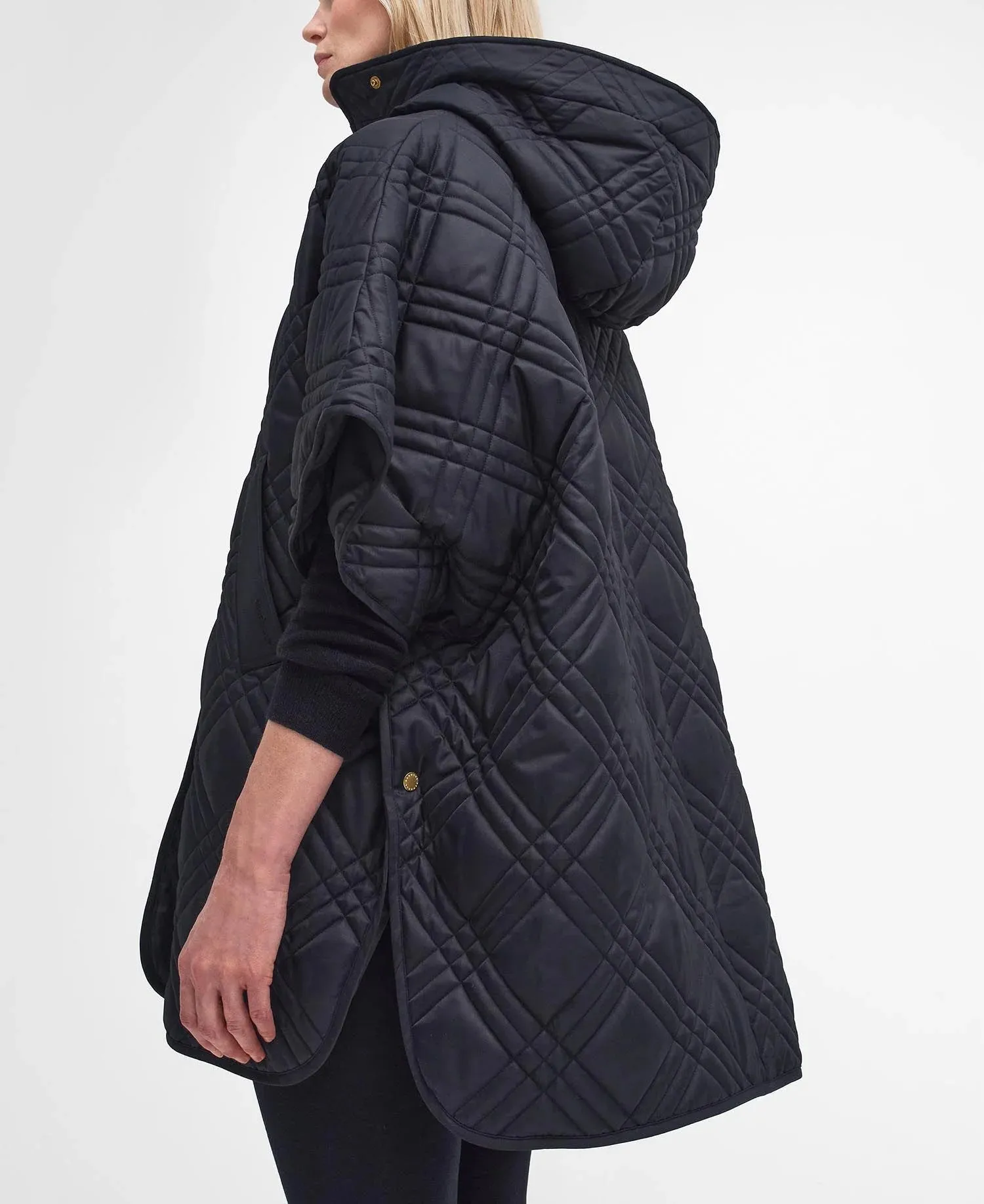 Astor Quilted Cape (Black/Cab Tartan)