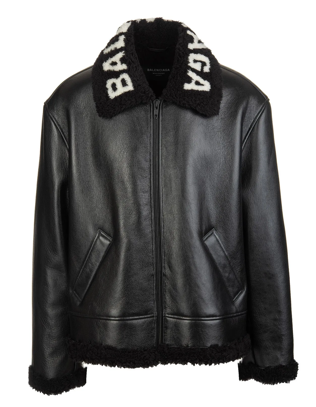 Balenciaga Cocoon Aviator Shearling Jacket