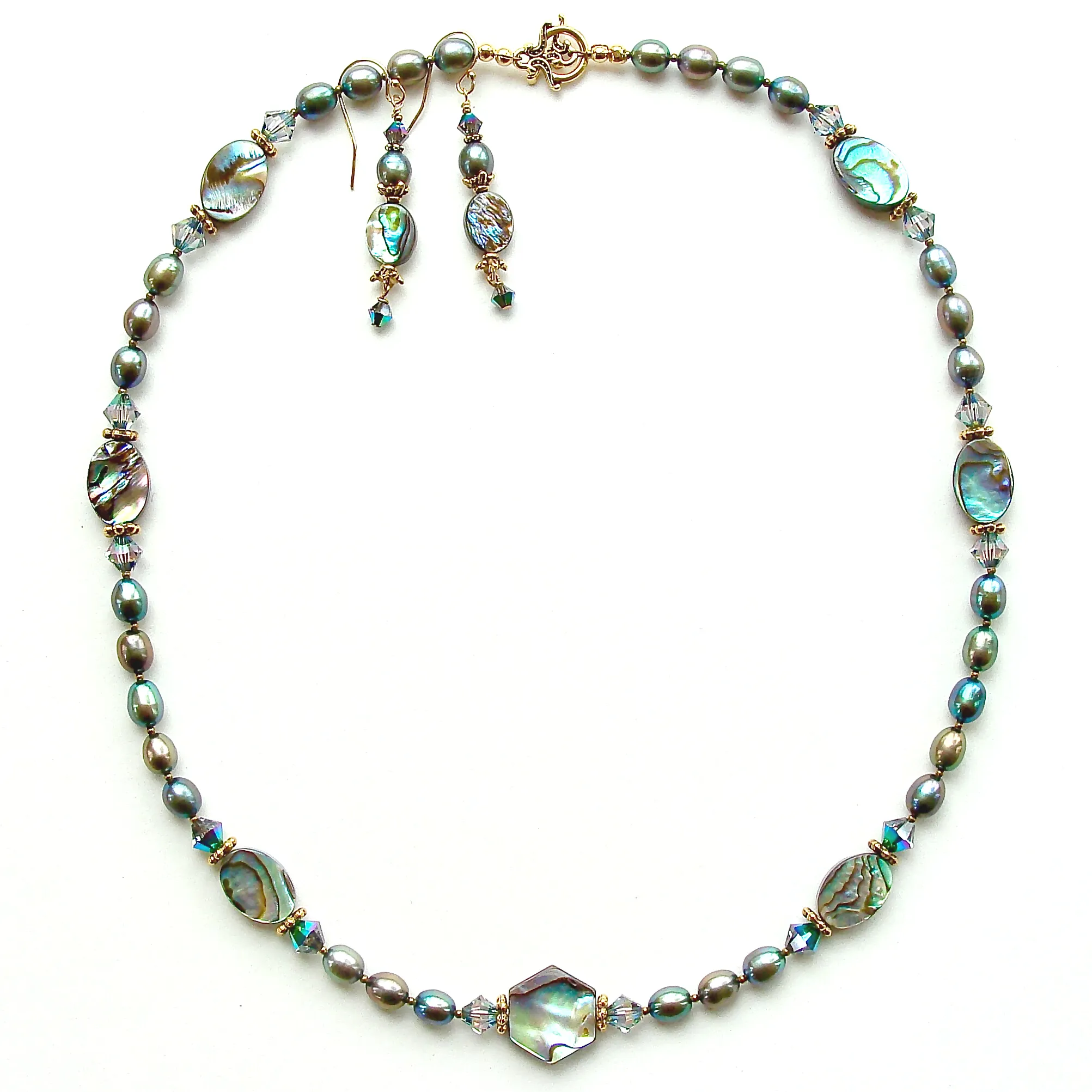 Belladonna: Abalone Shell Necklace Set