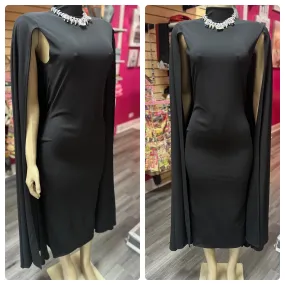 Black Cape Dress