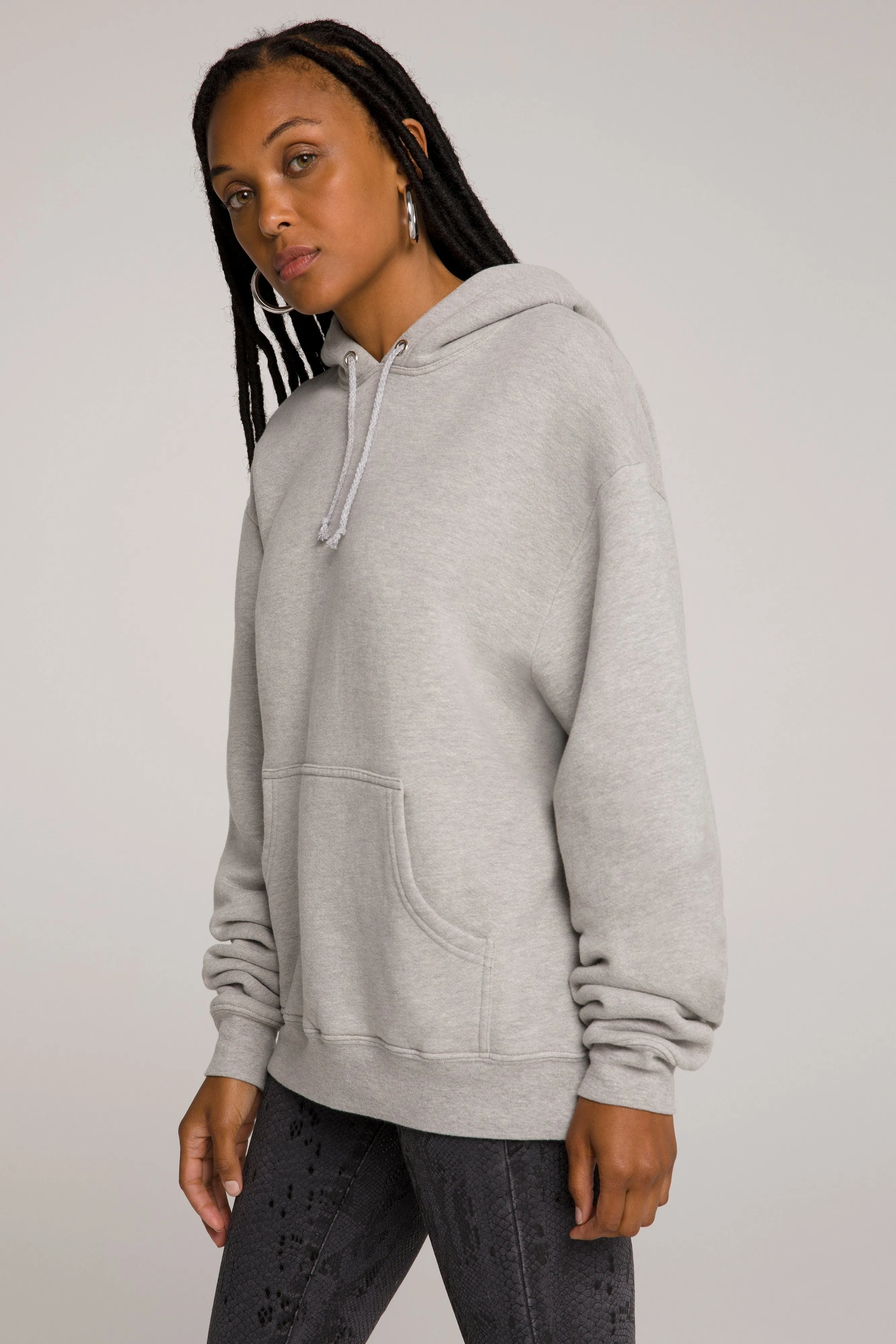 BOYFRIEND HOODIE | HEATHER GREY001