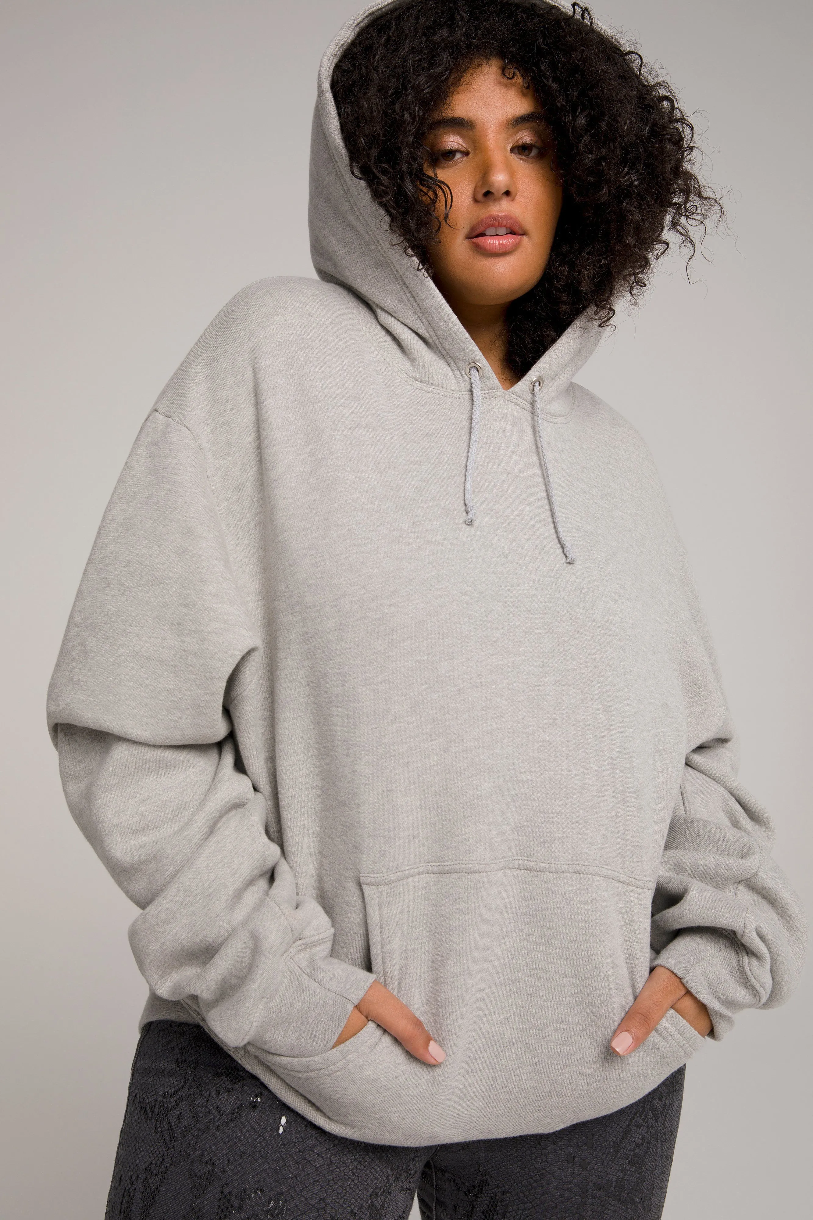 BOYFRIEND HOODIE | HEATHER GREY001