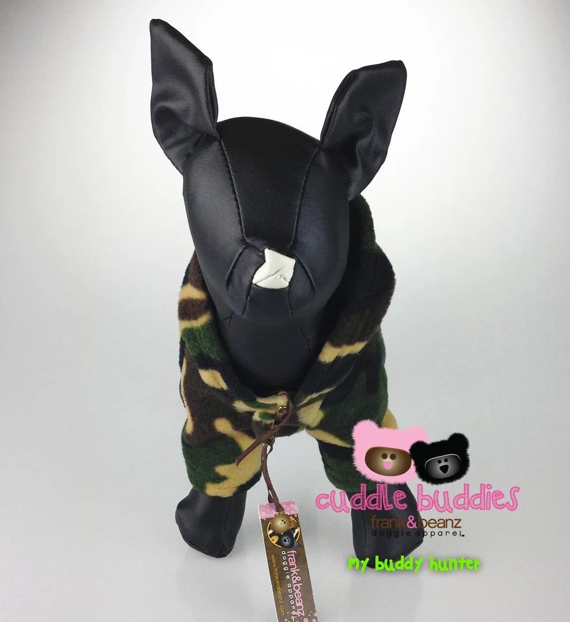 Camo Fleece Dog Hoodie Coat Dog Jacket