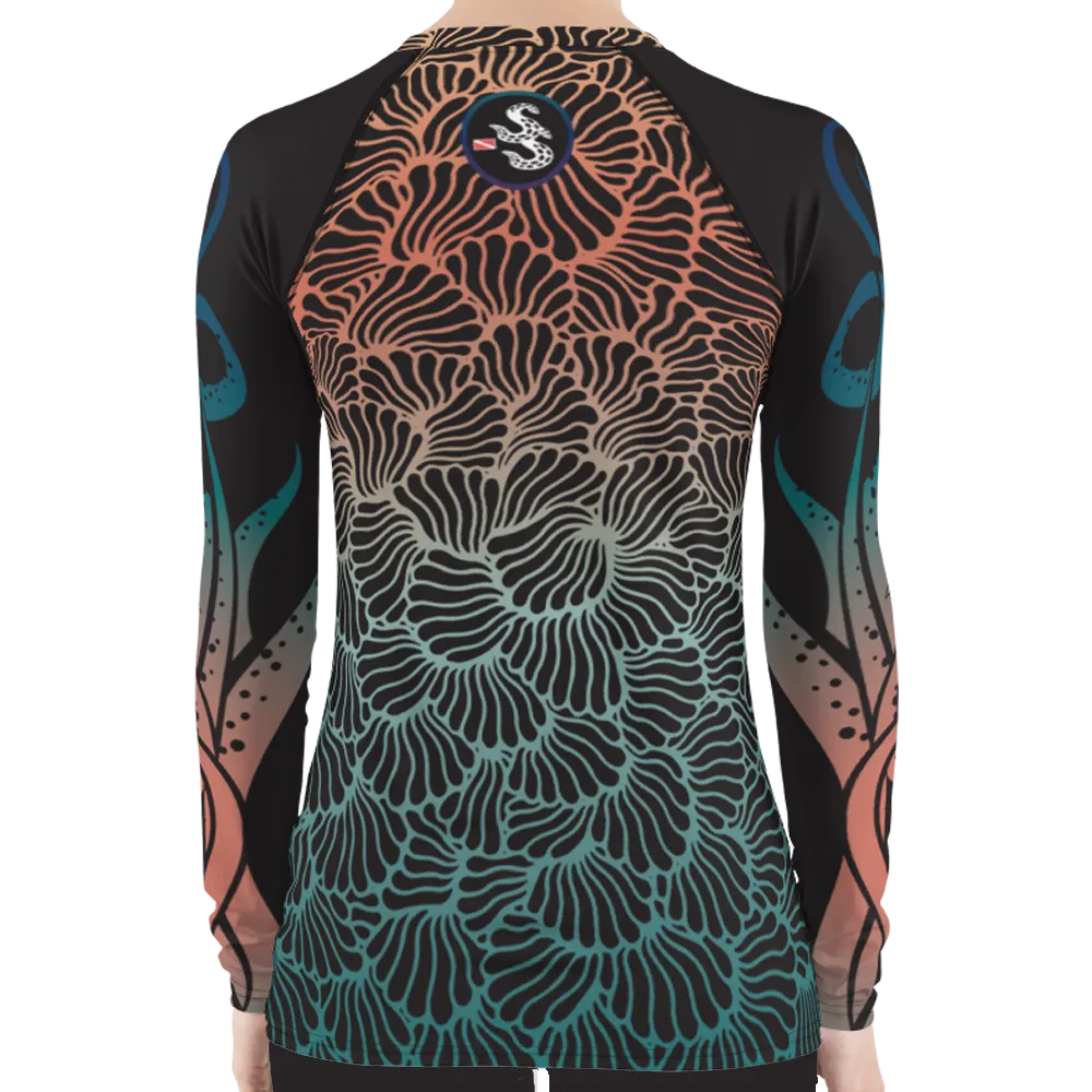 Camouflage Octopus Women's Rash Guard