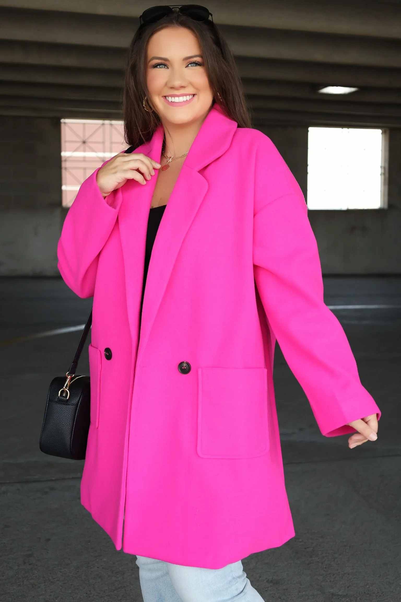 Cape Cod Coat - Hot Pink