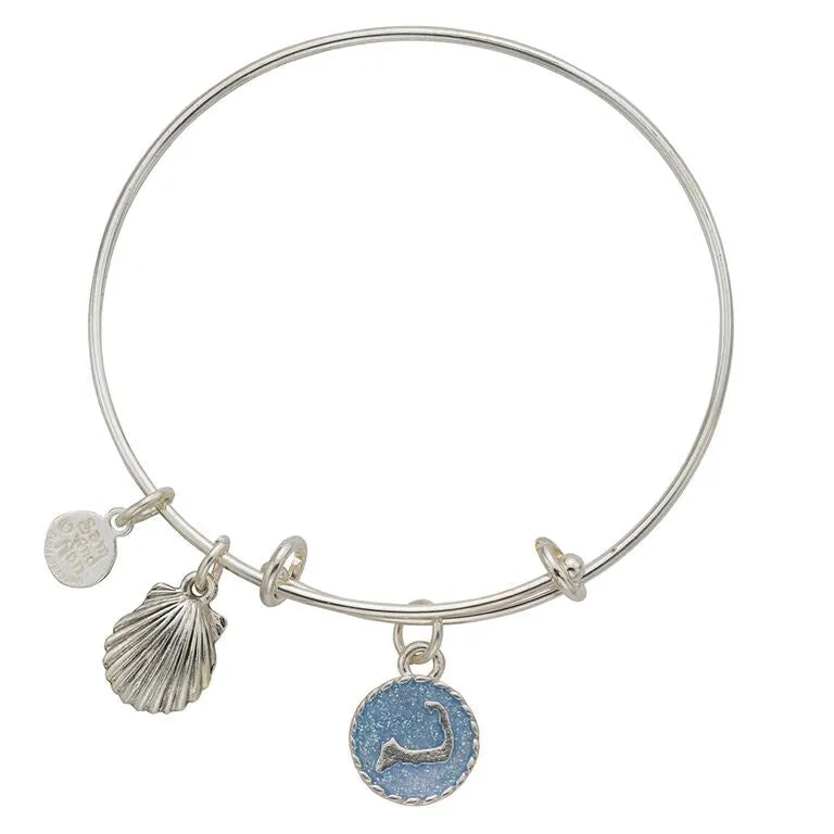 Cape Cod Scallop Shell Bangle Bracelet