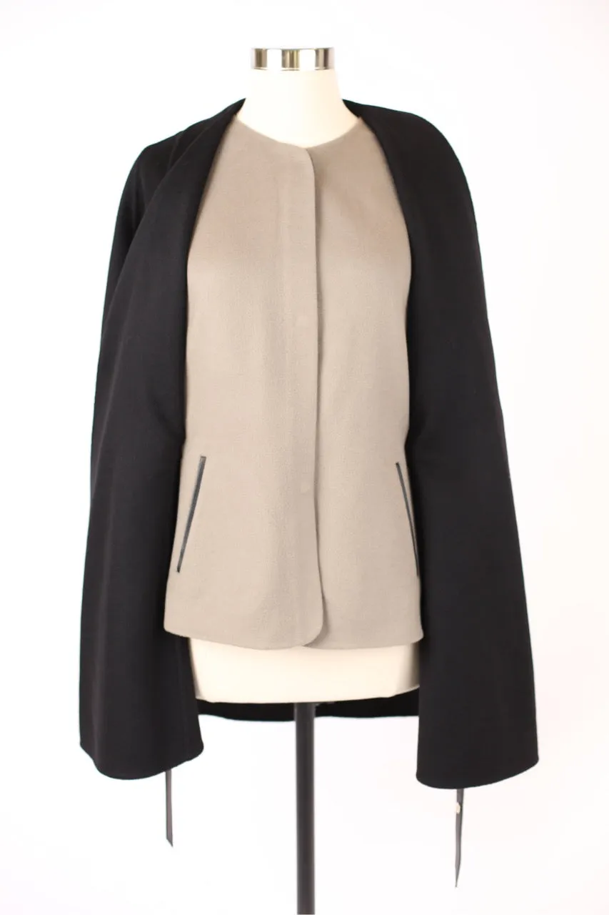 Cashmere Belted Cape