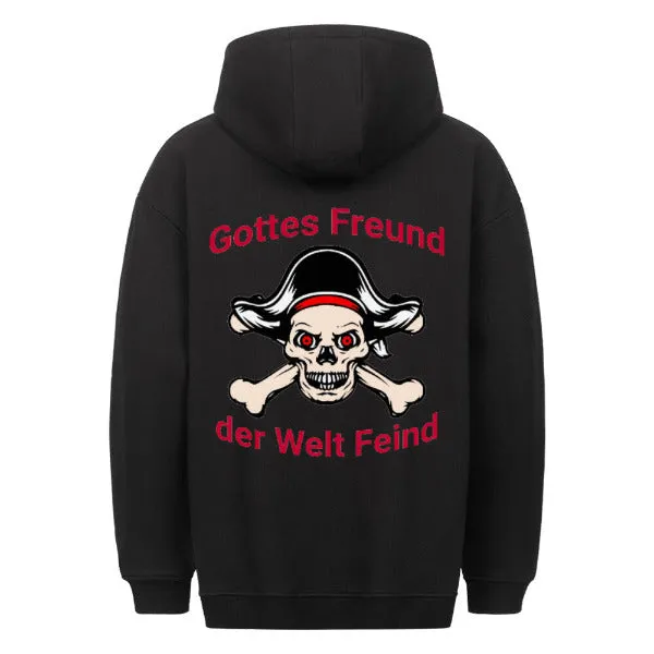 Classic Oversized Hoodie Rückendruck/Gottes Freund