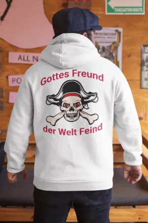 Classic Oversized Hoodie Rückendruck/Gottes Freund