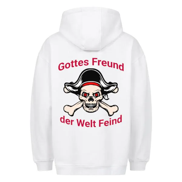 Classic Oversized Hoodie Rückendruck/Gottes Freund