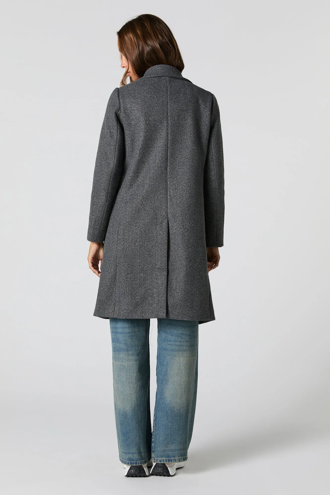 Collared Double Button Coat