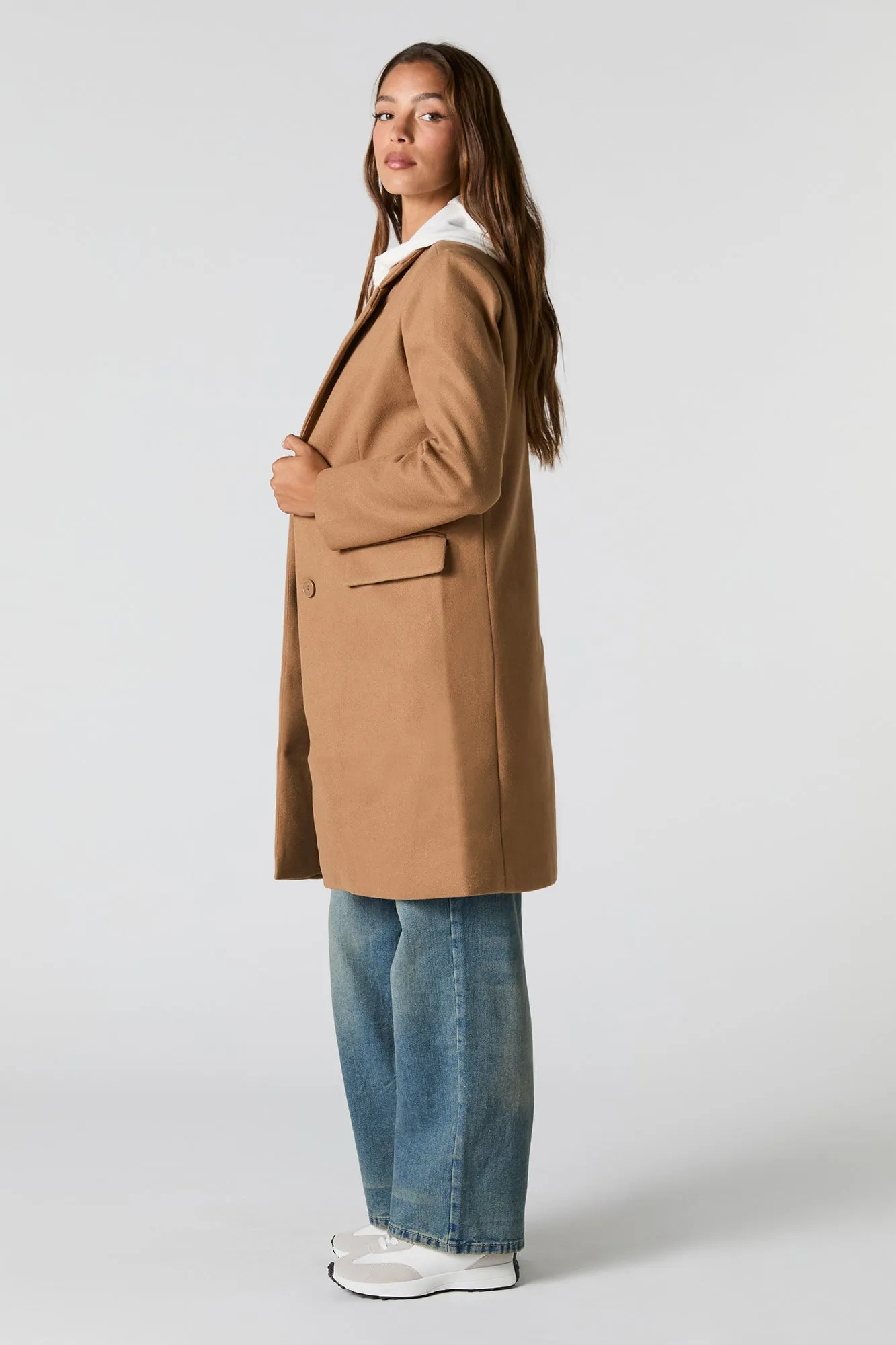 Collared Double Button Coat