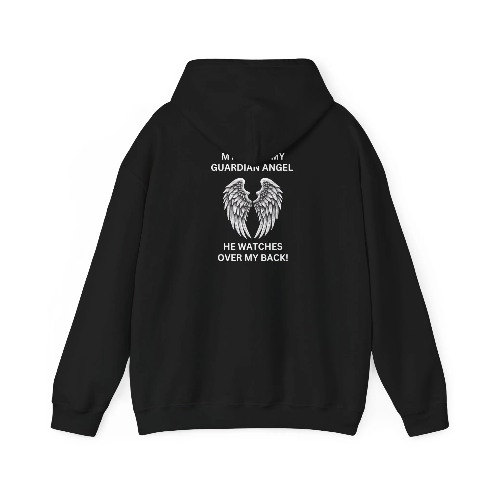 Dad, My Guardian Angel |Front & Back Print Hoodie