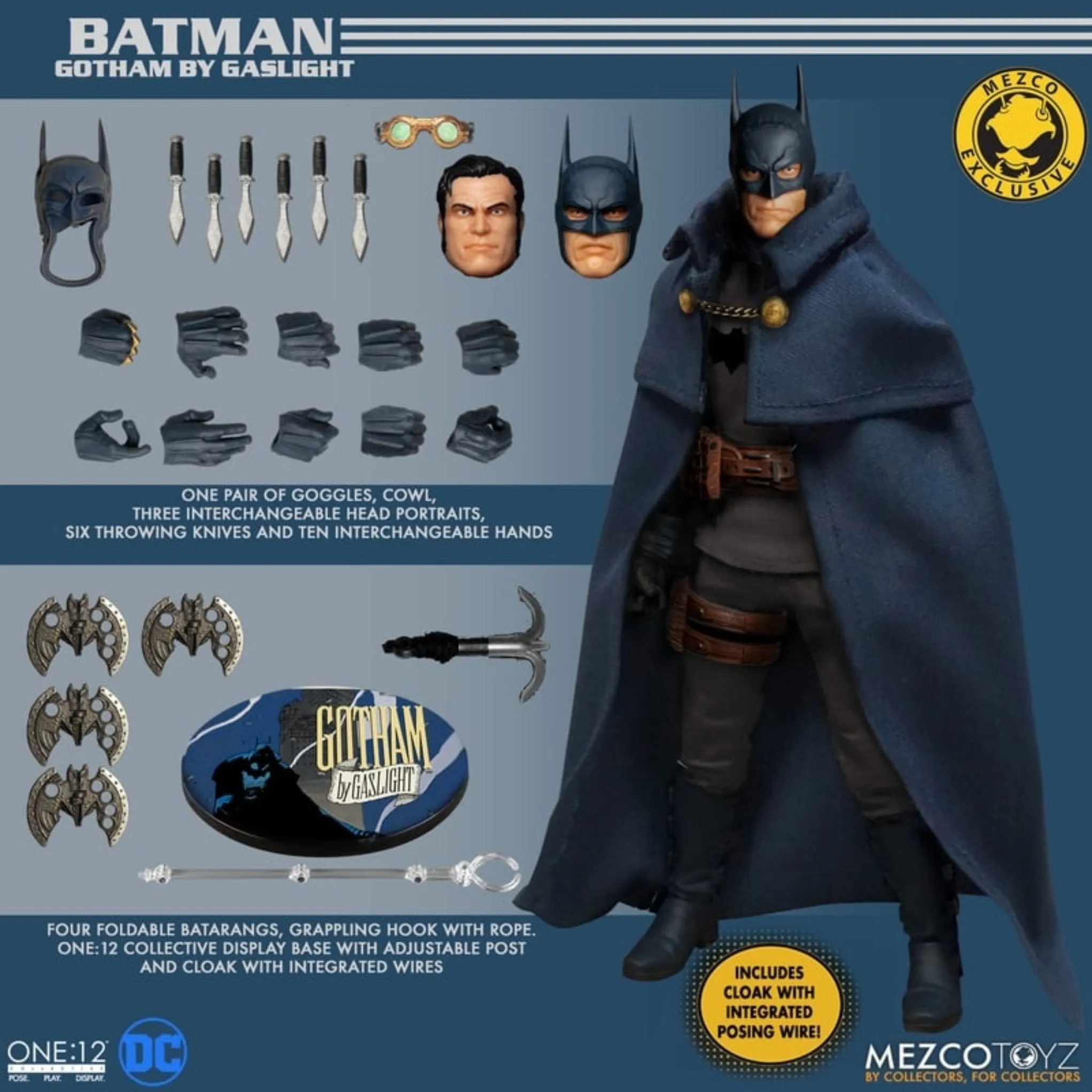 DC Comics Mezco One:12 Collective Batman: Gotham by Gaslight