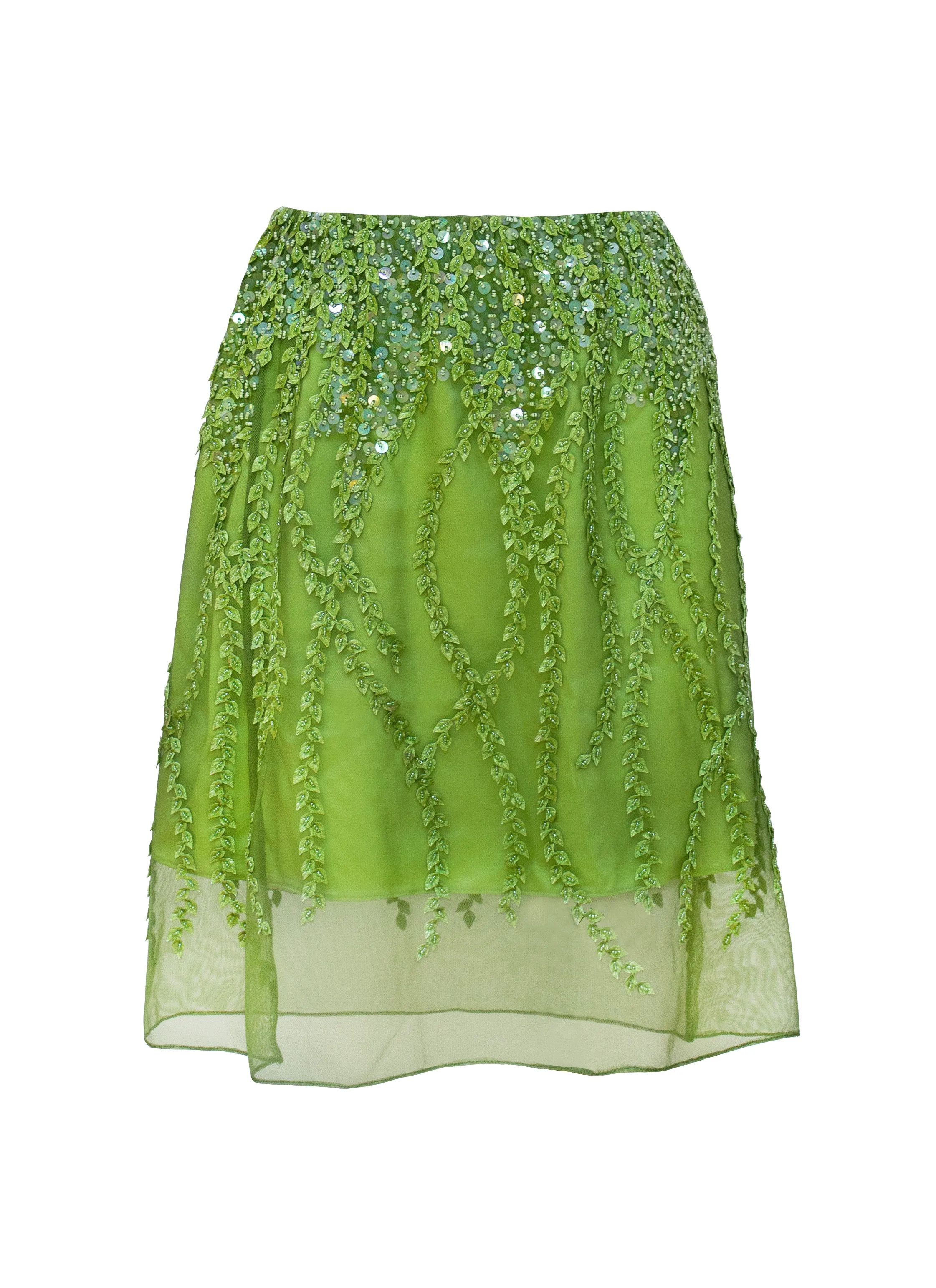 Divine Embroidered Midi Skirt