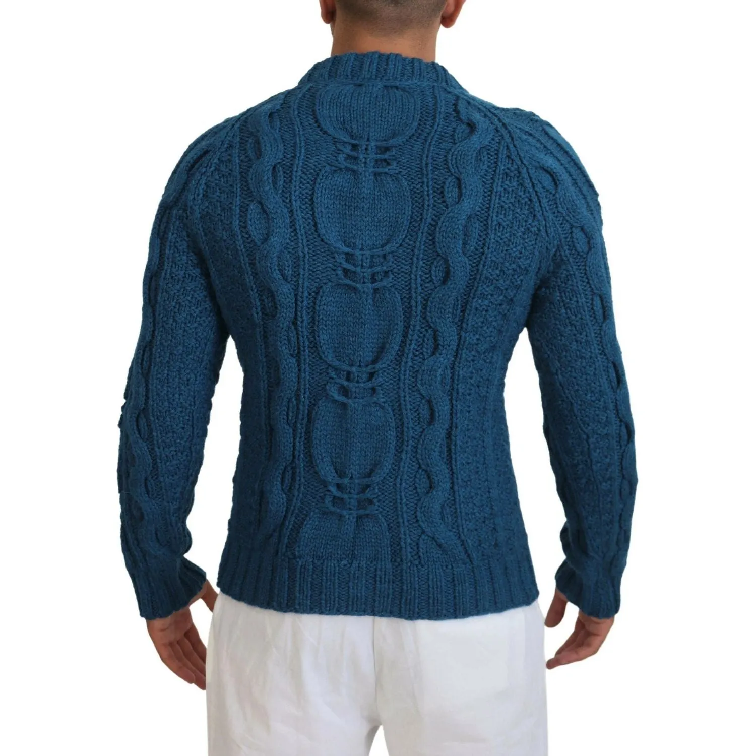 Dolce & Gabbana Elegant Blue Crewneck Sweater