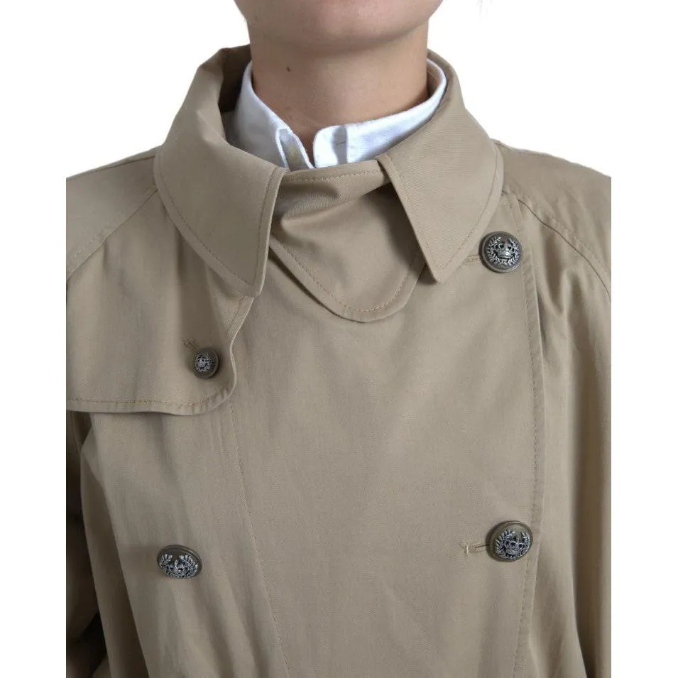 Dolce & Gabbana Elegant Double Breasted Trench Coat