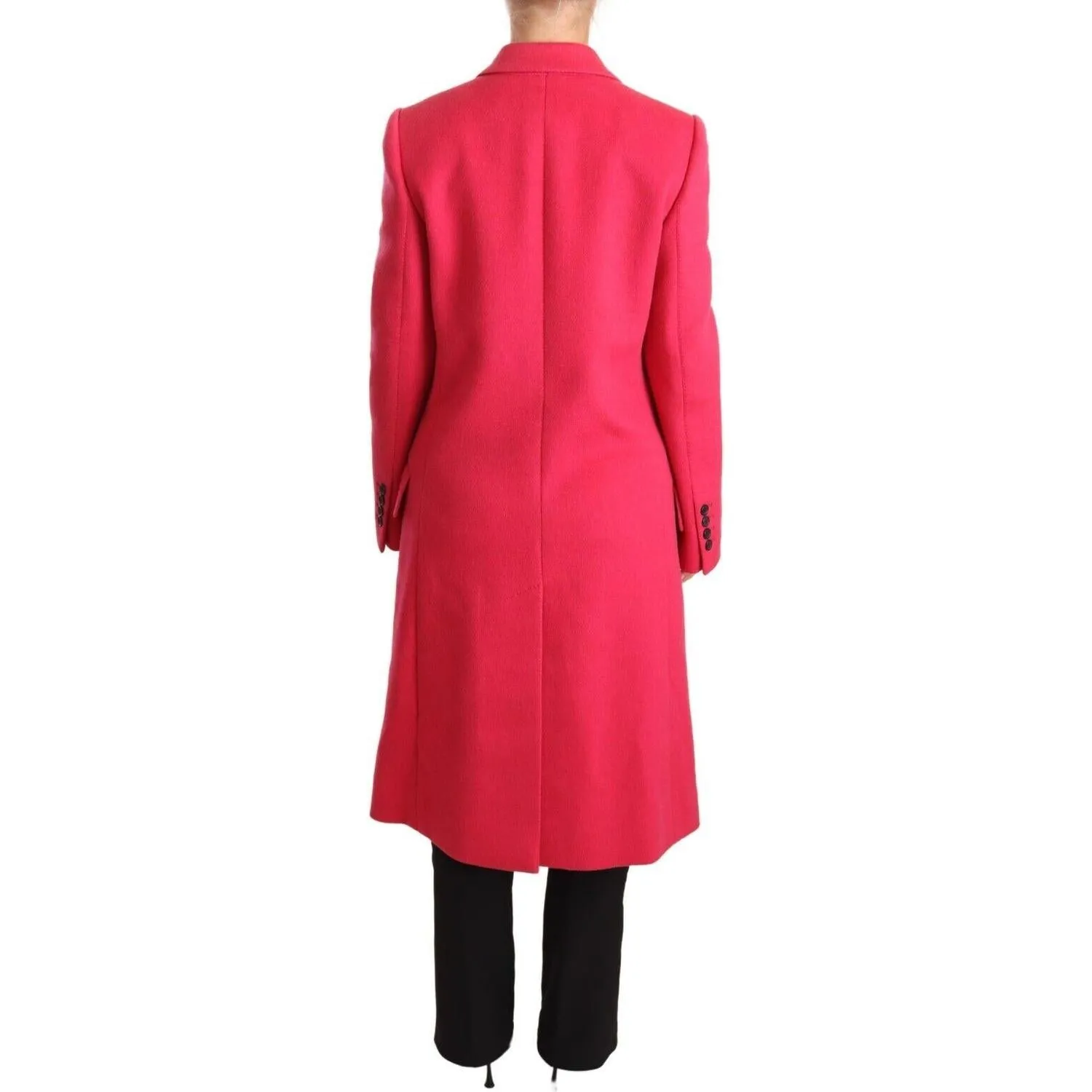 Dolce & Gabbana Elegant Pink Wool-Cashmere Coat