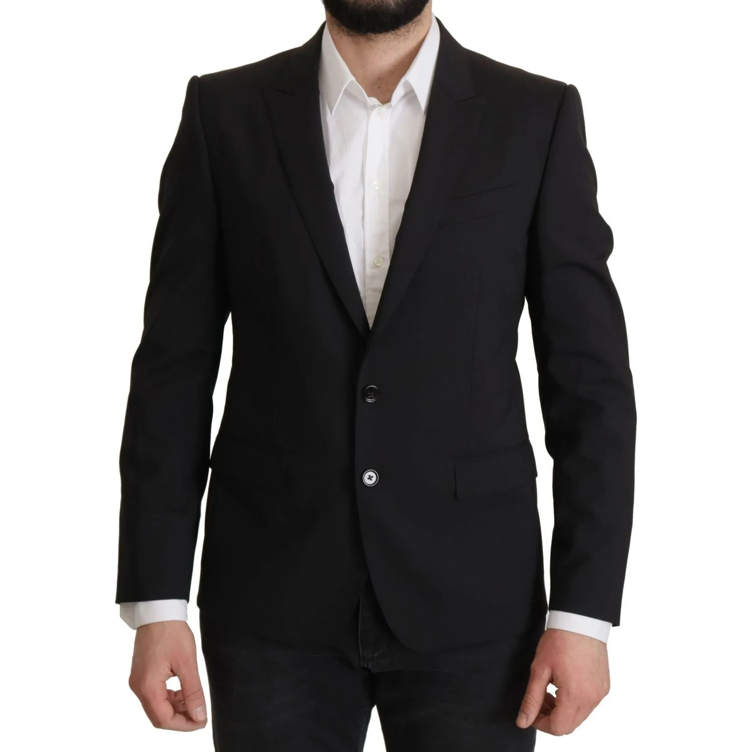 Dolce & Gabbana Elegant Slim Fit Black Blazer Jacket