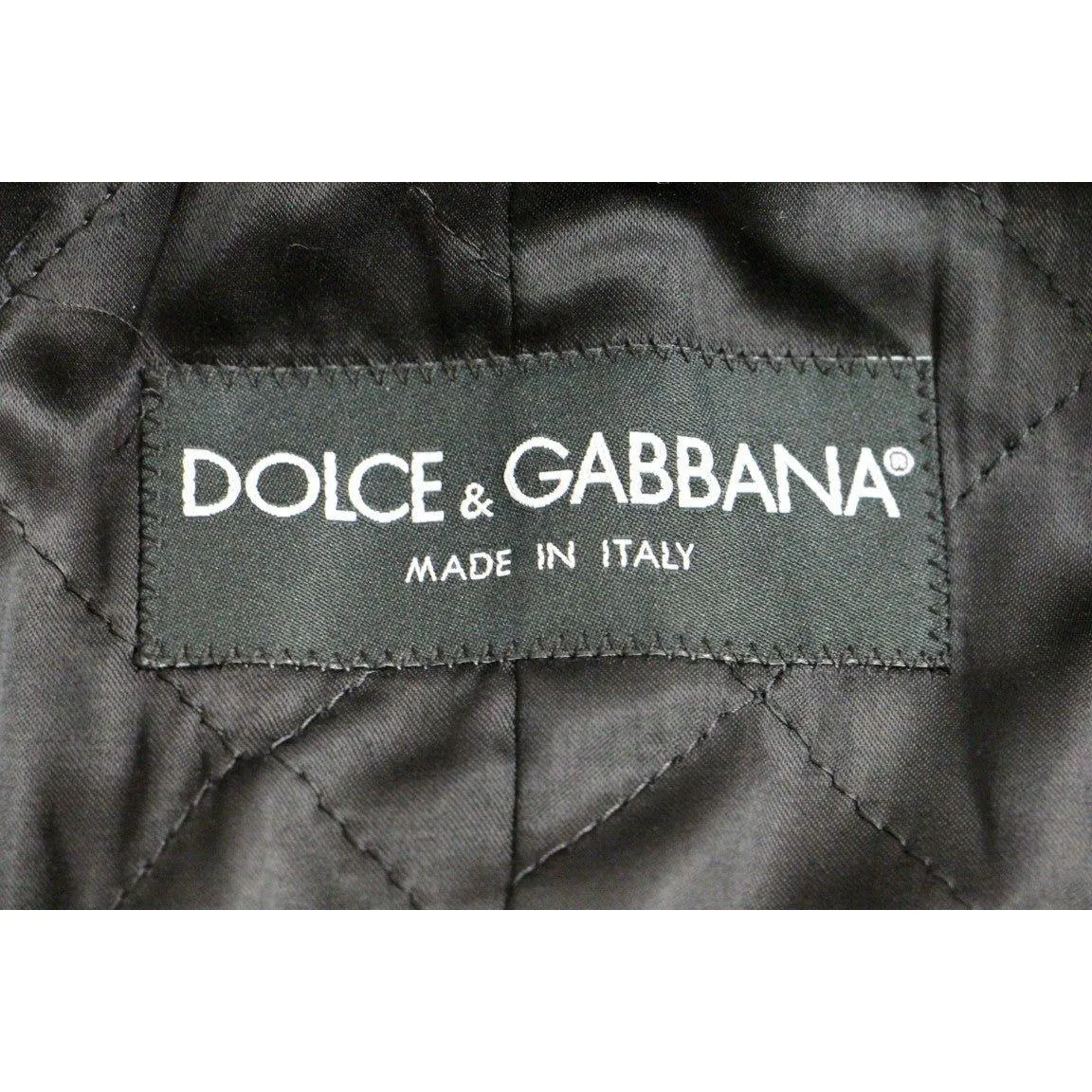 Dolce & Gabbana Sicilia Checkered Wool Blend Coat