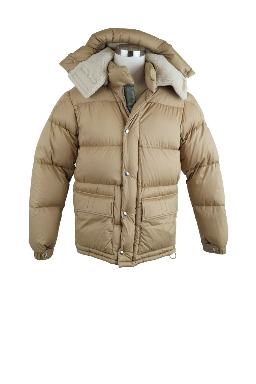 Down Filled Puffer Jacket w/ Removable Shearling Hood