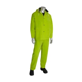 Falcon 201-355X3 Premium Hi-Vis Three-Piece Rainsuit - 0.35mm