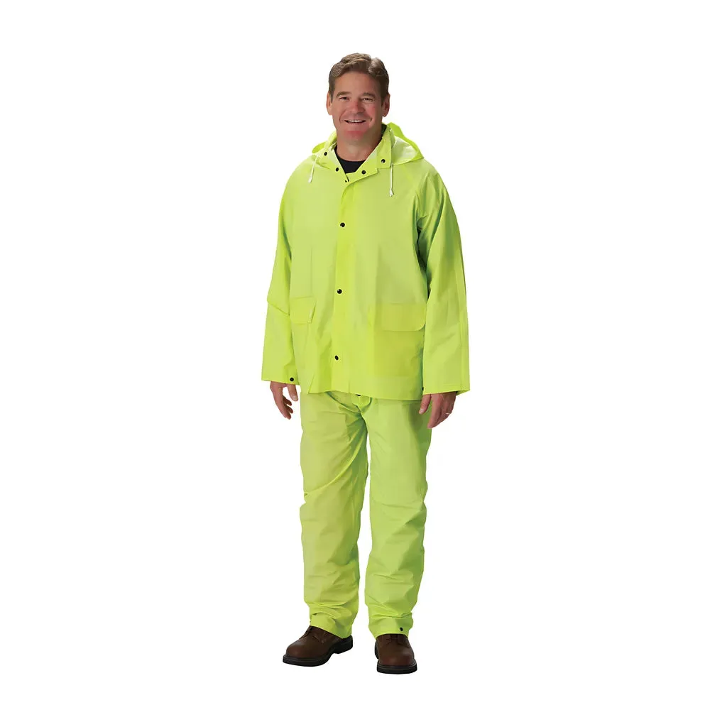 Falcon 201-355X3 Premium Hi-Vis Three-Piece Rainsuit - 0.35mm