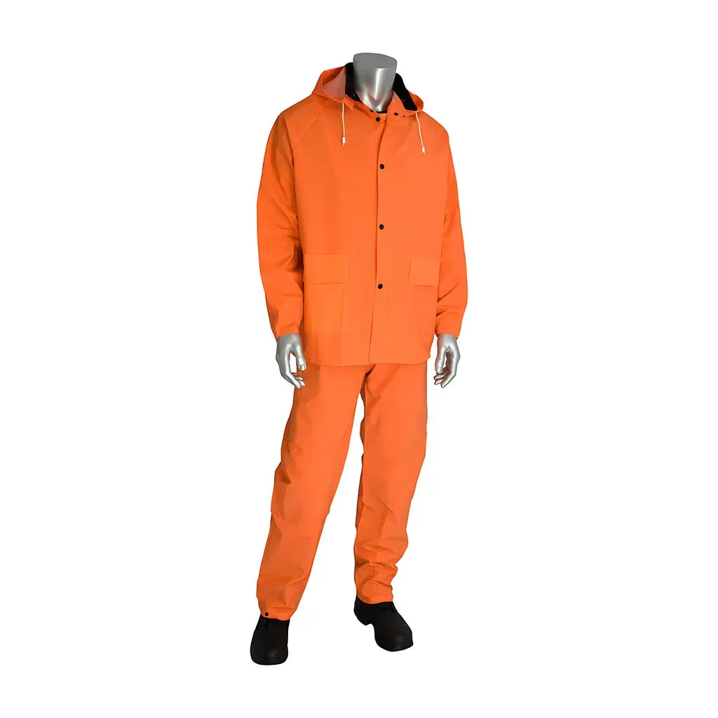 Falcon 201-360L Premium Hi-Vis Three-Piece Rainsuit - 0.35mm