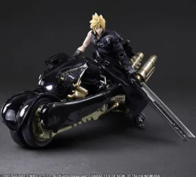 Final Fantasy Vll: Advent Children Cloud Strife Play Arts Kai Action Figure and Fenrir Vehicle Set Bye Square Enix