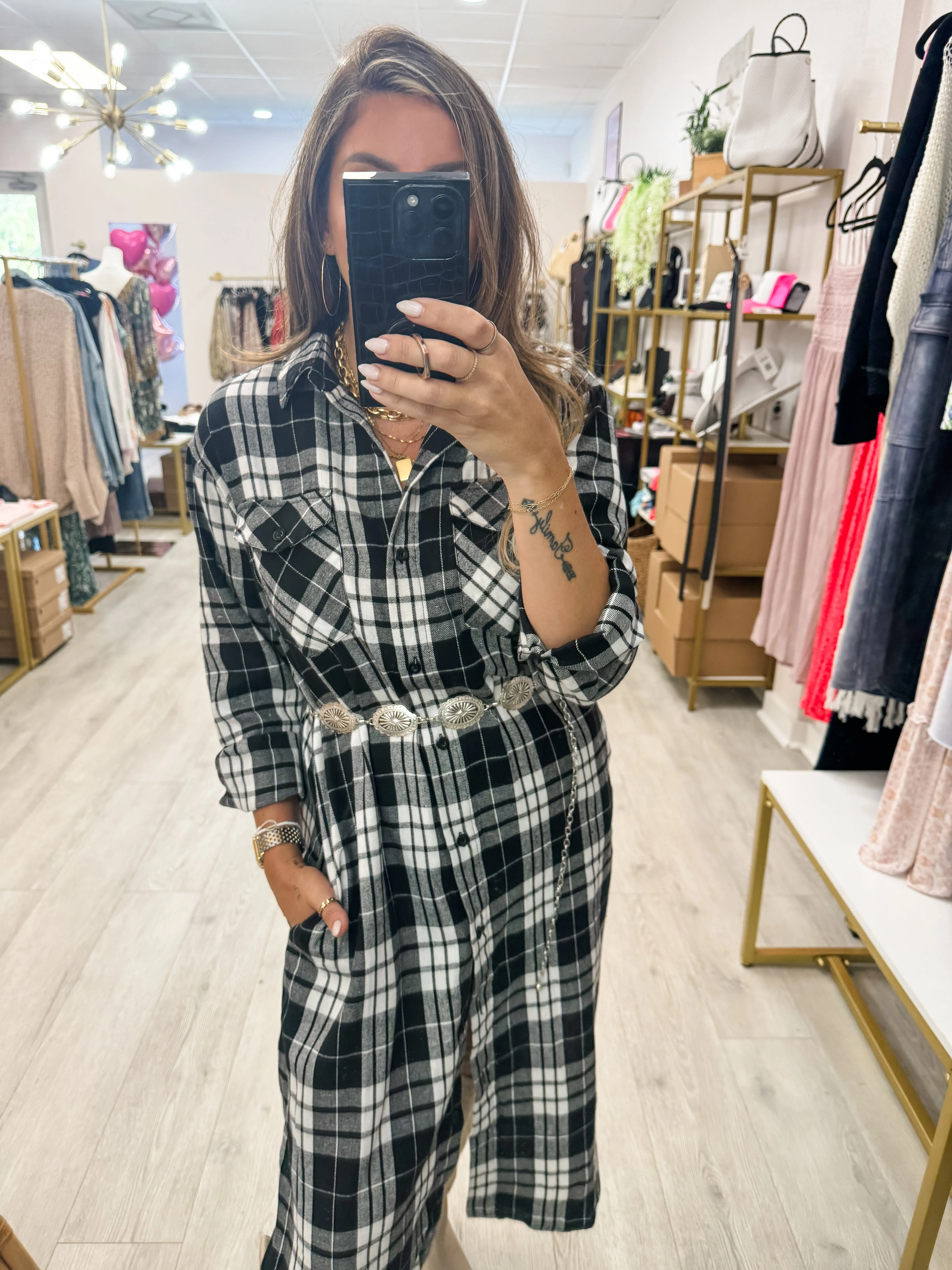 Flannel Longline Shacket