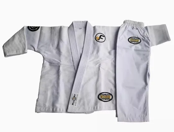 FLUORY BJJF07 JIU JITSU GI Size XS-XL WHITE UNISEX