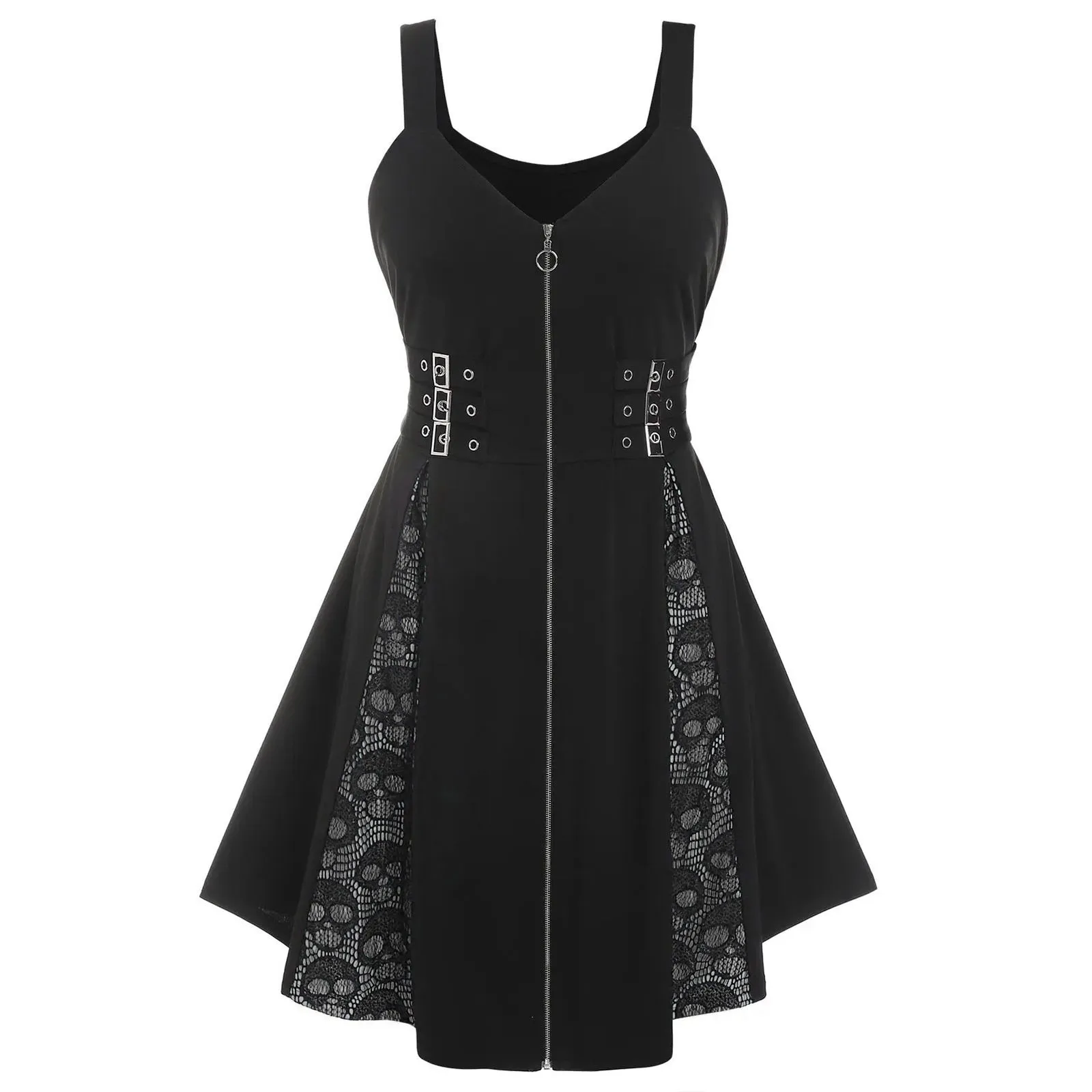 Funki Buys | Dresses | Women's Skull Print Halloween Dress