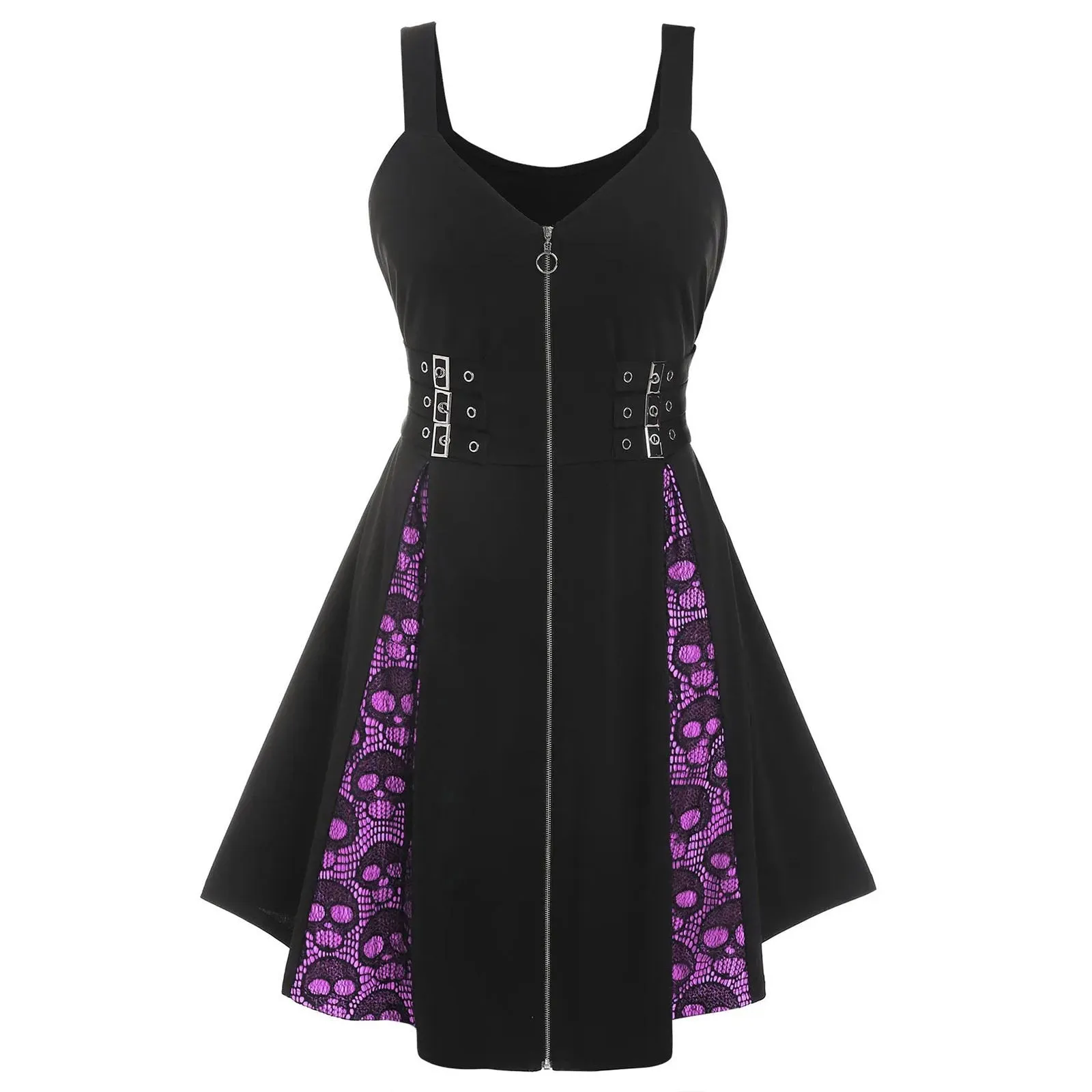 Funki Buys | Dresses | Women's Skull Print Halloween Dress