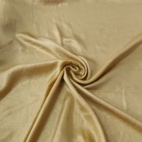 Golden Solid Gold Crush Georgette Satin Fabric