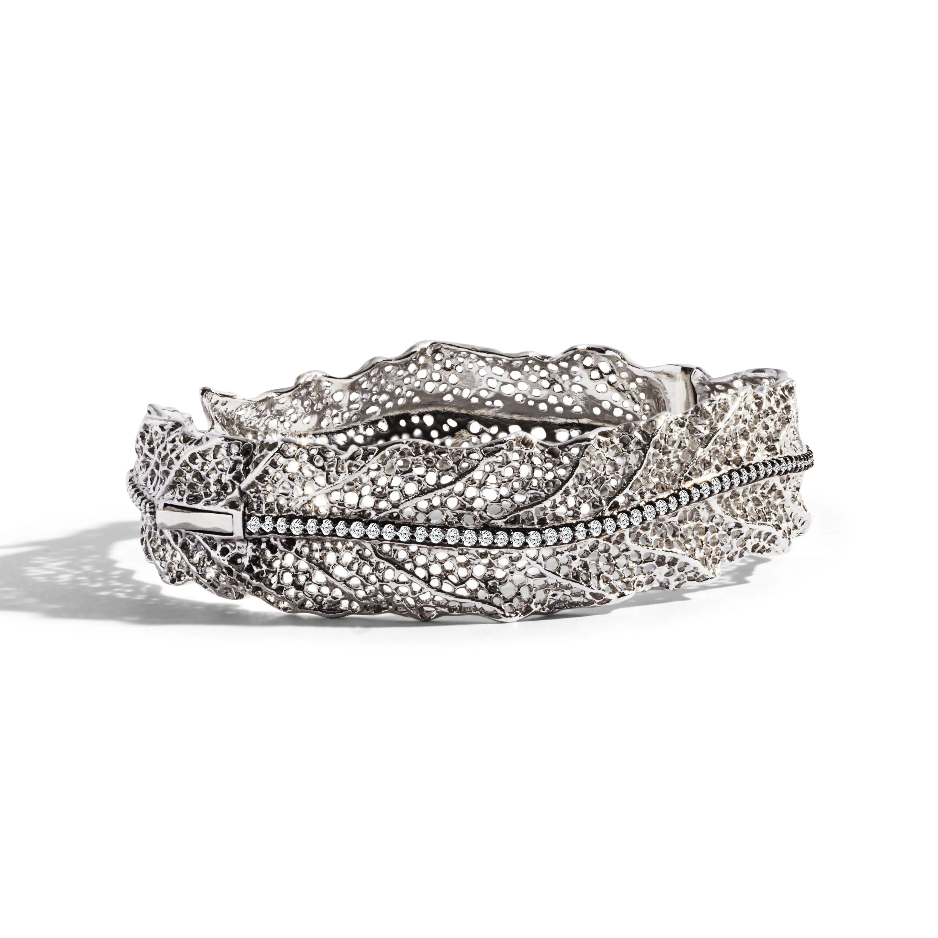 Gooseberry Bangle Bracelet with Diamonds