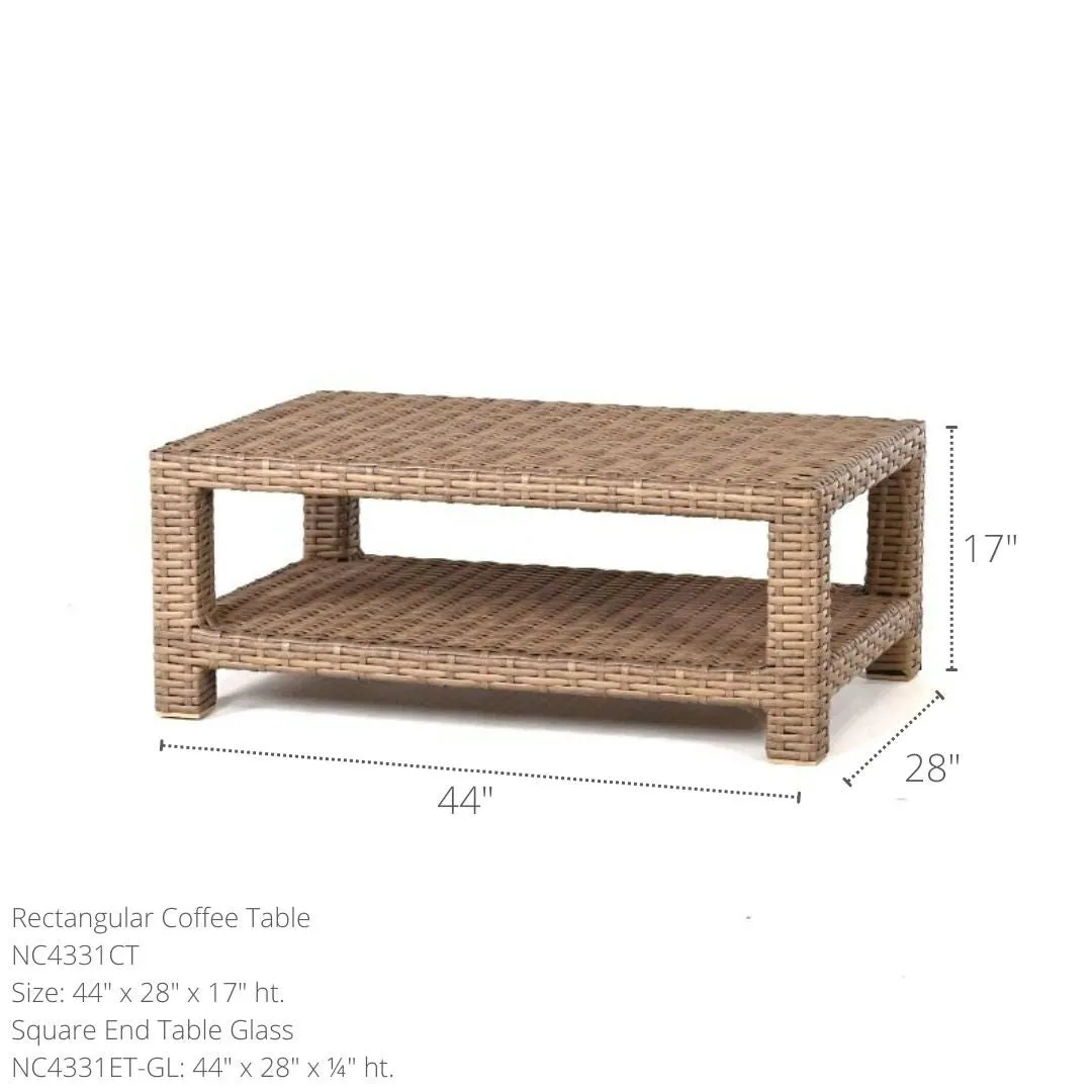 Grand Palm Rectangular Coffee Table