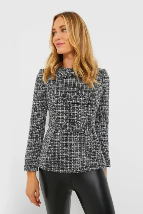 Gray Brielle Tweed Jacket