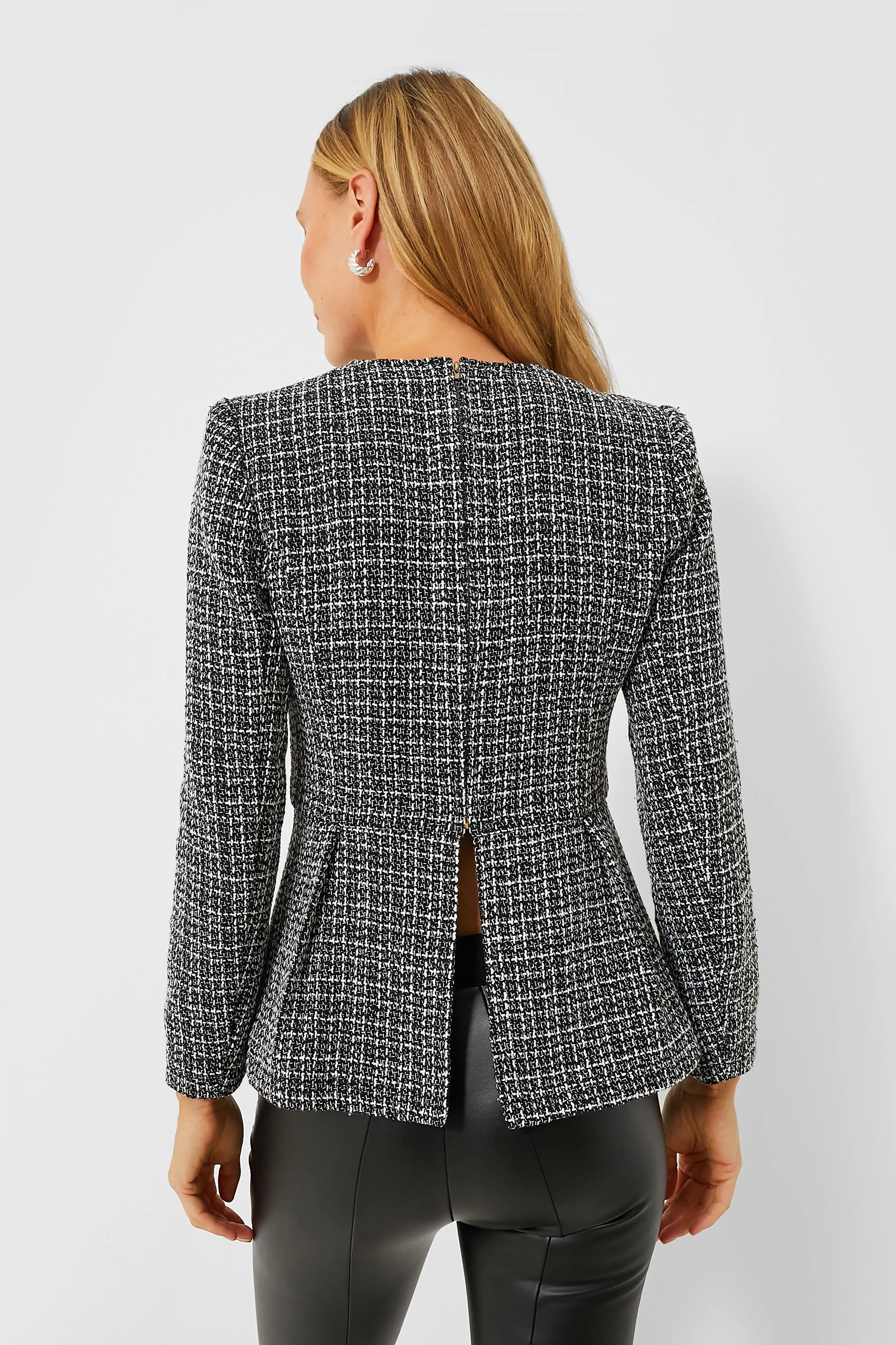 Gray Brielle Tweed Jacket