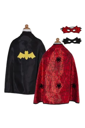 Great Pretenders Reversible Spider Bat Cape & Mask